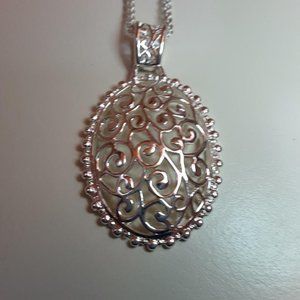 Sterling Silver Filigree Pendant